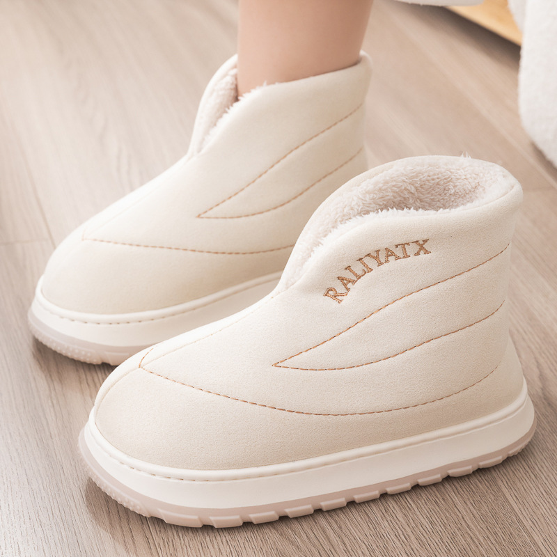 New winter couples high state cotton slippers women wear home indoor warm non-slip cotton shoes cotton boots wholesale
