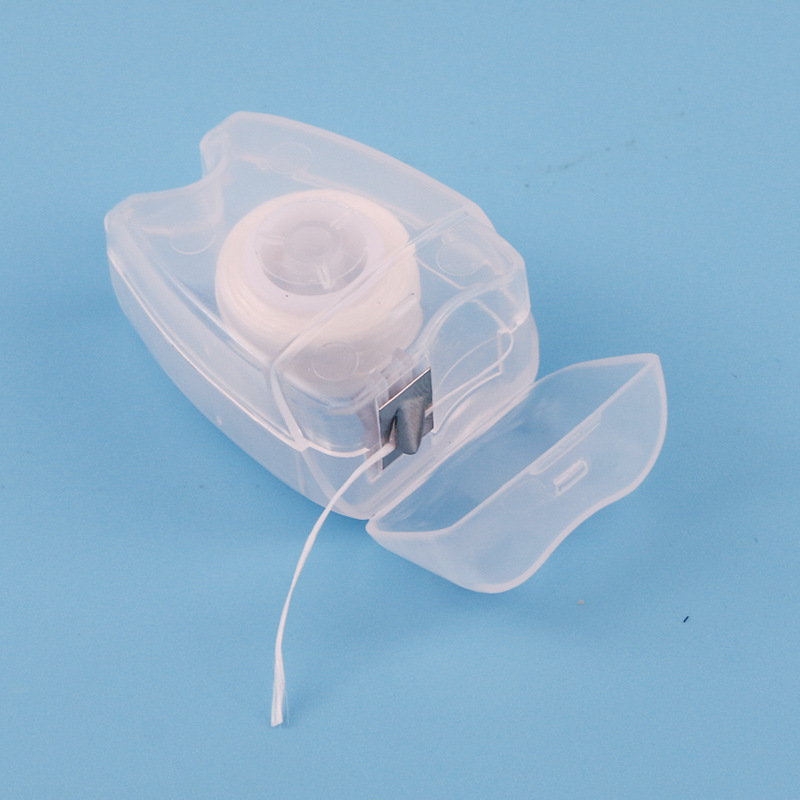 Factory spot supply dental floss box adult tooth cleaning disposable soft filament 13 m tooth-shaped dental floss box