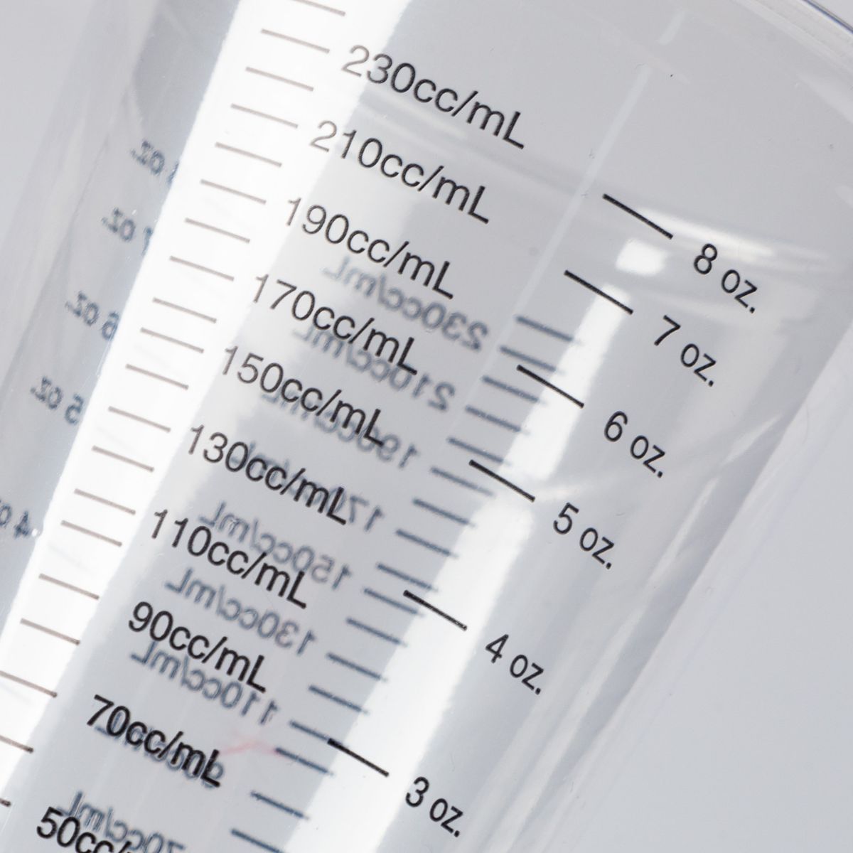 8 oz disposable pet Cup scale Cup mixing measuring cup transparent plastic cup for mixing paint amount material experiment