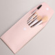 Apricot color 8 bare brush empty bag [apricot color leather bag]]