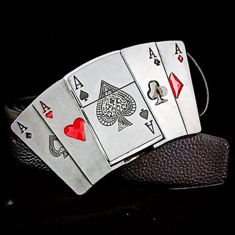Men's Personality Lighter Belt Youth Trendy Student Nightclub Fashion Creative Personality Leather Defense Belt