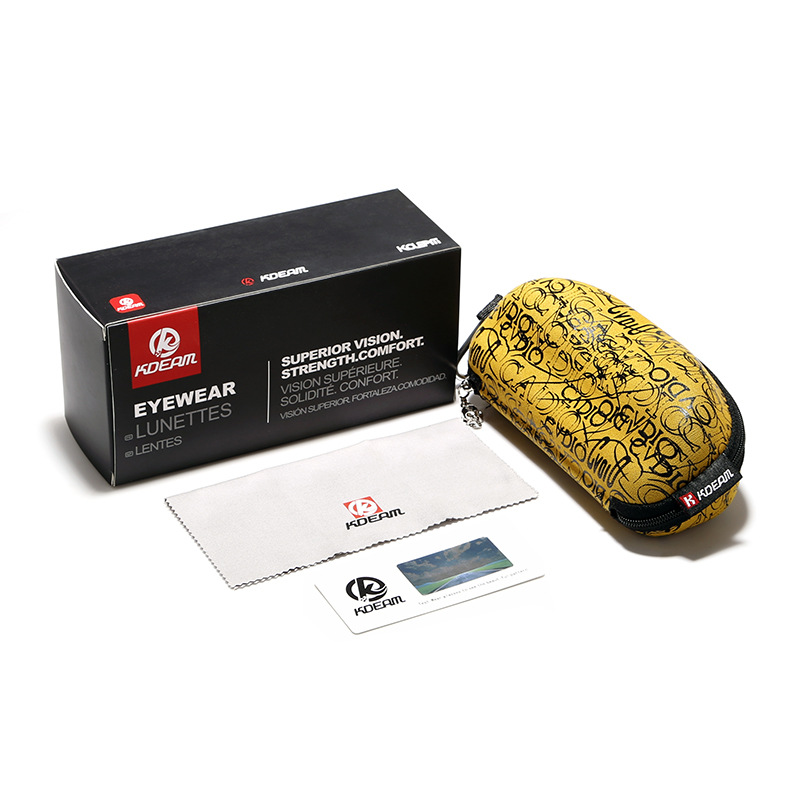 KDEAM brand original glasses case zipper case polarized card on-demand matching glasses packaging is not sold separately
