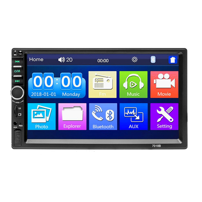 Car 7 inch car single ingot 1DIN double ingot 2din universal MP5 multimedia player Bluetooth reversing Radio