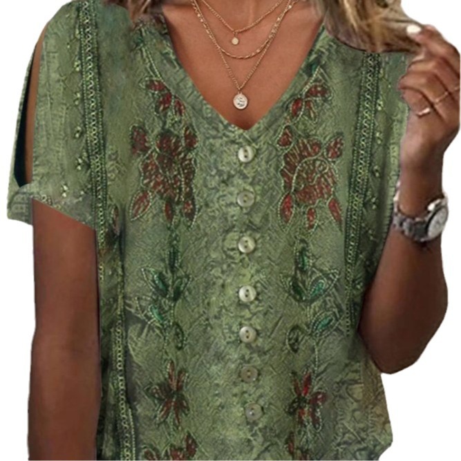 2023 new temu independent station foreign trade Amazon AliExpress ebay casual ladies short sleeve T-shirt jacket S