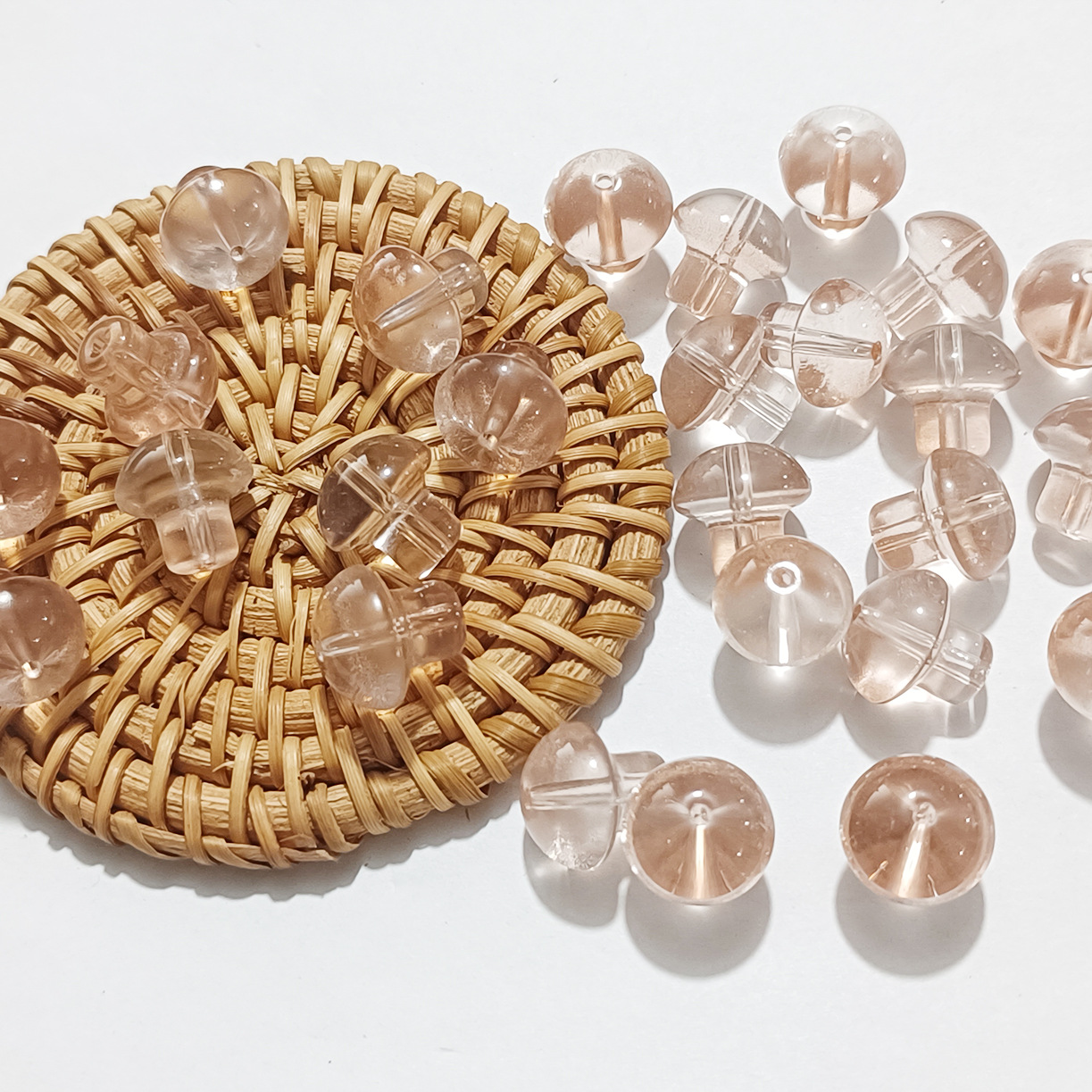 14mm cute small mushroom colored glaze diy accessories antique hairpin jelly colored colored colored glaze vintage hair accessories material