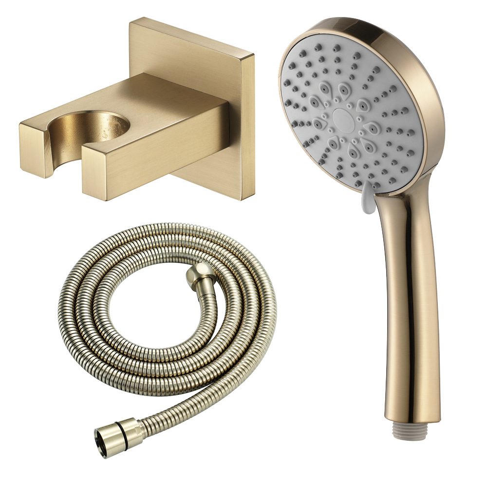 HIDEEP copper shower seat open and concealed shower accessories manufacturers wholesale brushed gold simple HIHSPJ04