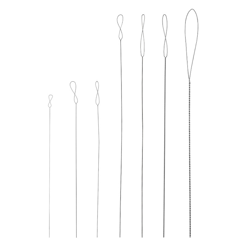 Handmade beaded needle ultra-fine large-eye opening twist-shaped beaded special needle large-eye needle woven beaded tool accessories