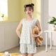 Pajamas Women's Summer Cotton Silk Two-piece Shorts Cute Vest Women's Summer Student Fresh Girl's Home Clothes suit