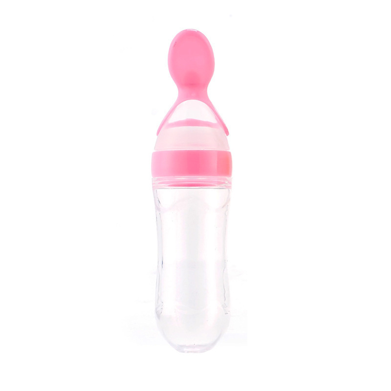 Factory direct baby rice paste bottle rice paste spoon feeding rice paste feeding bottle milk dispenser squeezing spoon rice paste feeding bottle