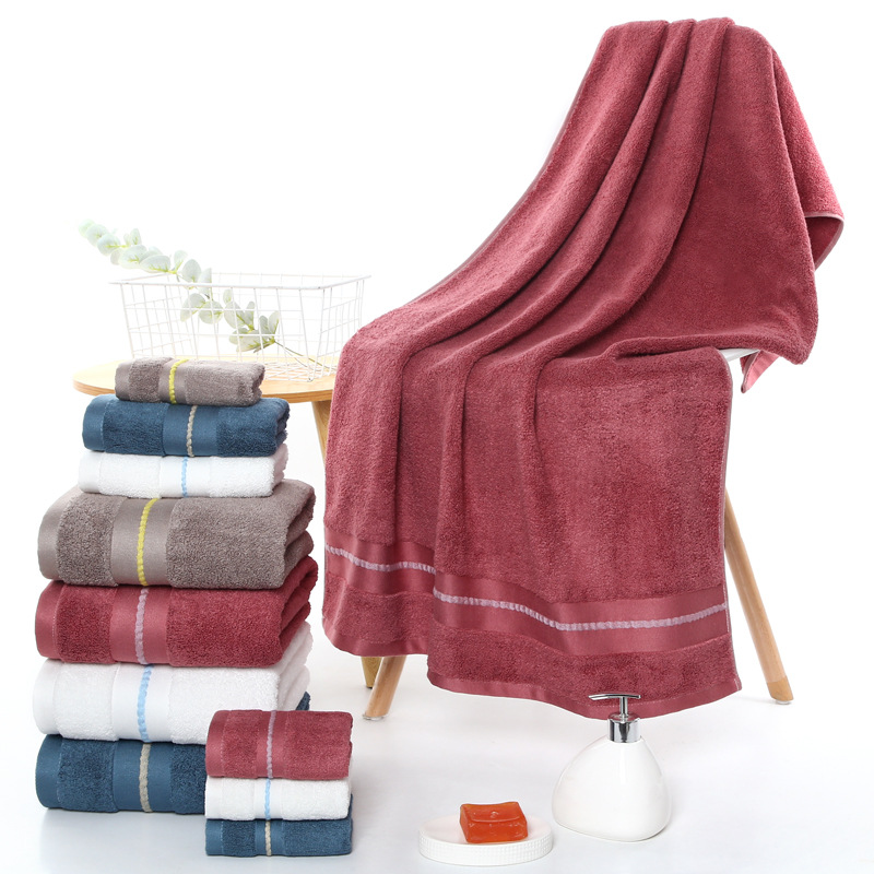 Bamboo fiber towel soft thick absorbent beauty towel a generation of advertising gifts towel bath towel hot sale