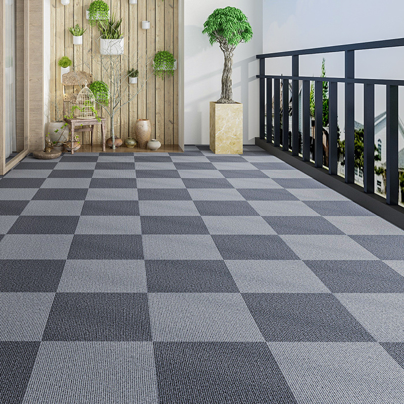 Self-adhesive waterproof carpet splicing square office bedroom full commercial large area cement floor paving anti-slip resistance
