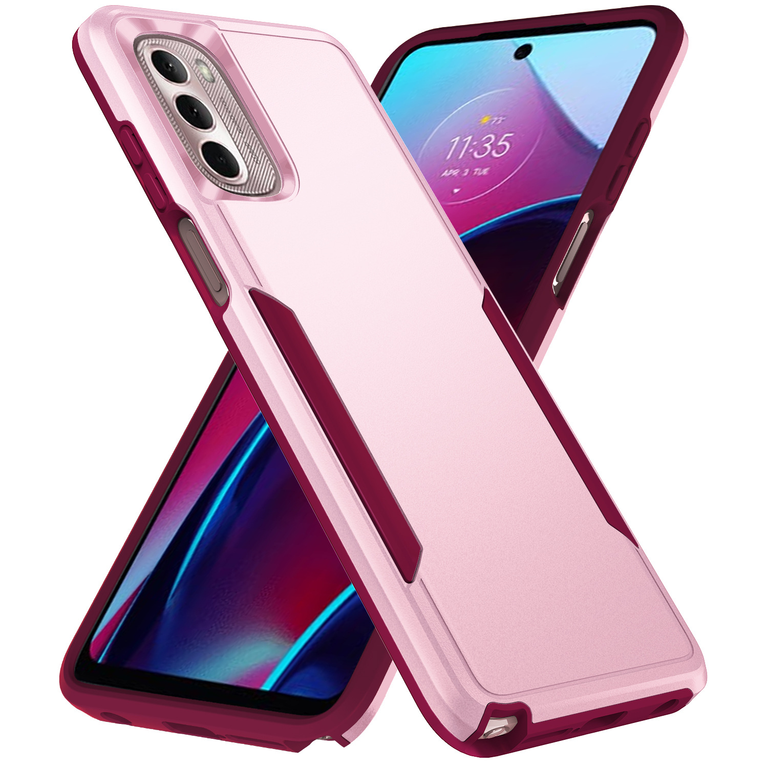 適用Moto G Pure開拓者手機殼G Stylus2024撞色Edge+2023防摔