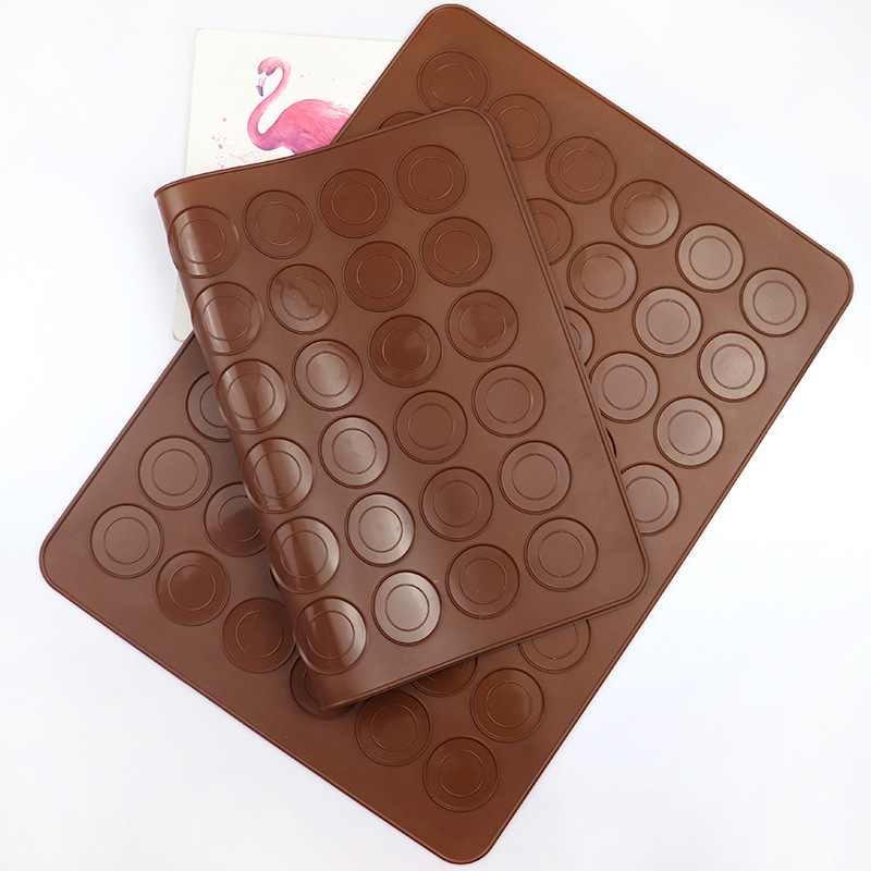 Ming Hao DIY silicone operating board macaroon mat 48 hole round macaroon mat 38*28cm single side