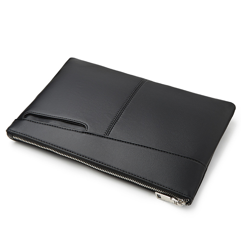 New Men's Clutch Bag PU Leather Clutch Bag Soft Surface Waterproof Business Mobile Phone Bag Underarm Bag Cross-border Explosions