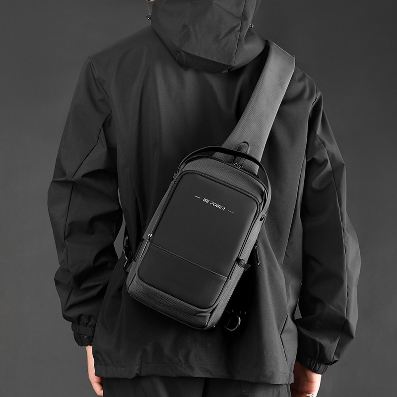 wepower new functional men's chest bag outdoor waterproof shoulder bag men's multifunctional business chest bag backpack