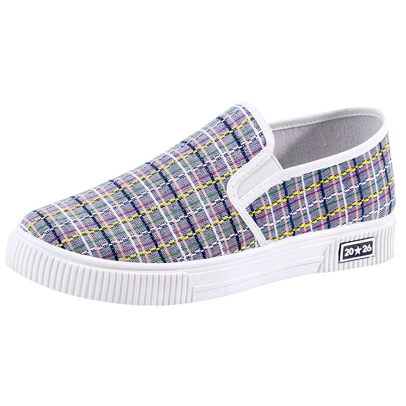 2022 new all-match internet celebrity cloth shoes fashionable round toe cloth shoes women's Korean-style sports breathable non-slip soft bottom student shoes