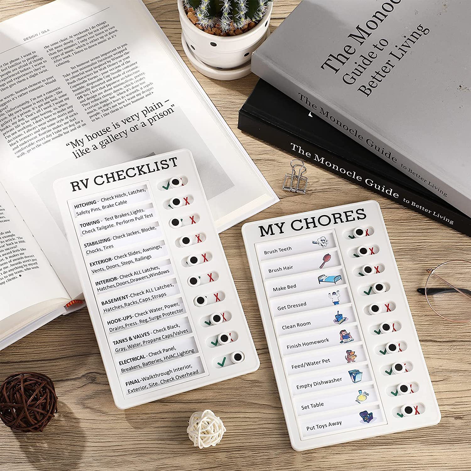 New RV Checklist RV Post-it Message Checklist Summer Children's Good Habits Develop Self-discipline Punch