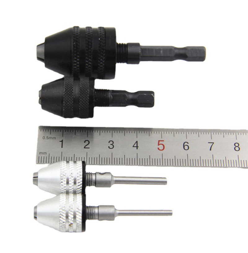 Hexagon shank drill chuck mini universal three-jaw precision Chuck multifunctional electric drill electric hammer quick adapter bit