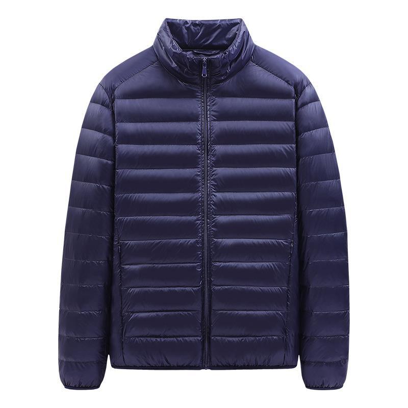2022 new men's down cotton-padded jacket youth solid color cotton-padded jacket coat spot light size men's a generation of hair