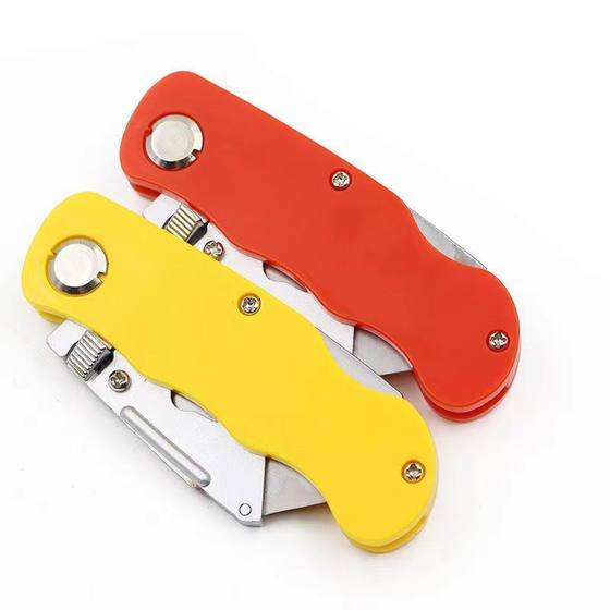 Xin Dao Aluminum Alloy Folding Art Knife Wallpaper Knife Hold Thickened Heavy-duty All-steel Dismantled Electric Knife Horn Trapezoidal Blade