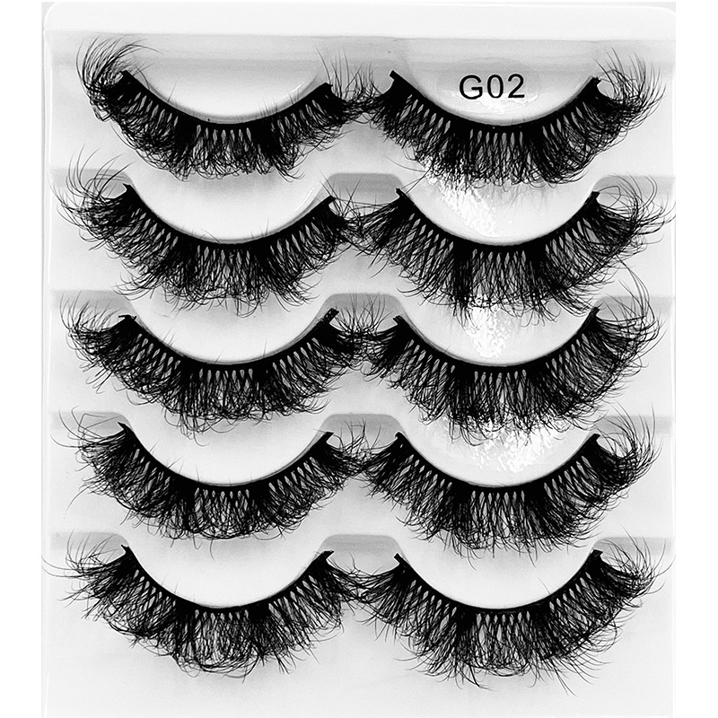 5 Pairs of Multi-layer Fluffy False Eyelashes_voghion.com
