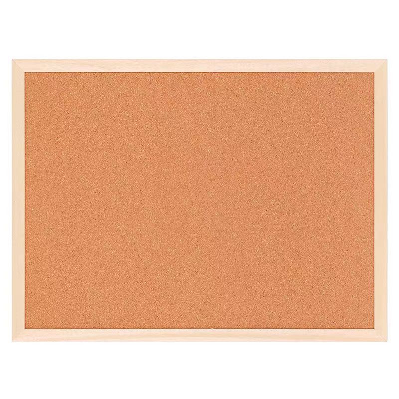 Single-sided hanging cork board Photo Wall wooden frame office notes message display board factory direct sales