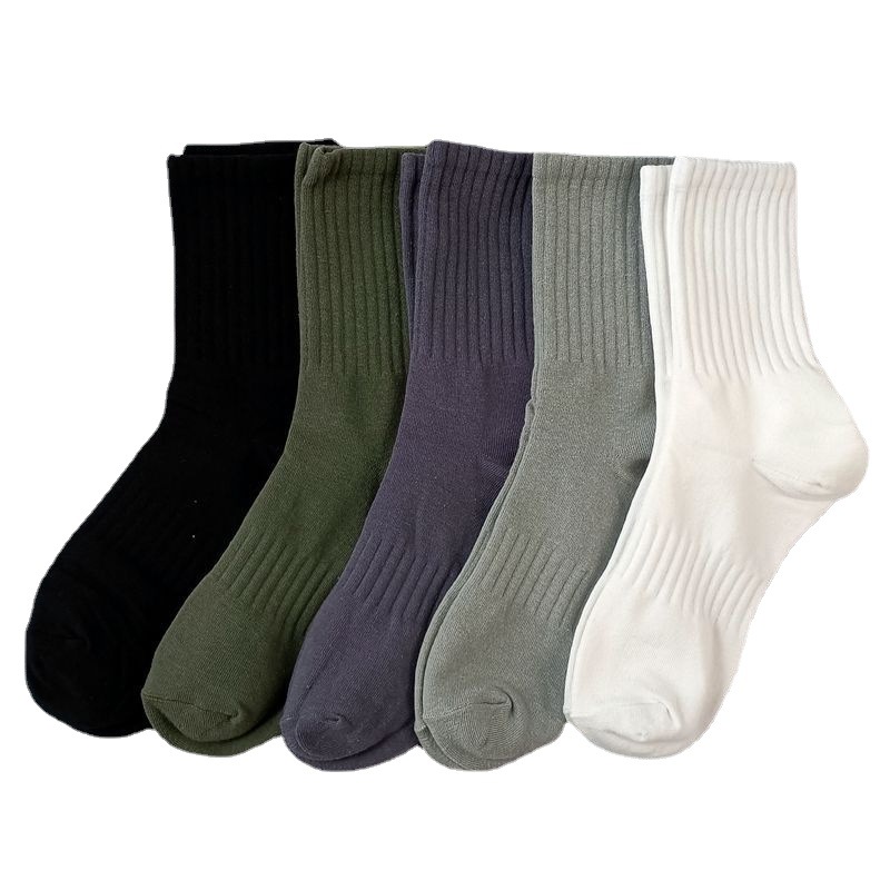 Zhuji socks men's winter men's tube socks spring and summer all-match stockings deodorant sweat-absorbent breathable sports fashionable socks