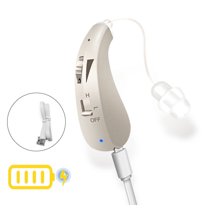 Foreign trade hot selling hearing aids behind-the-ear sound amplifier hearing aid hearing impaired and deaf elderly headphones