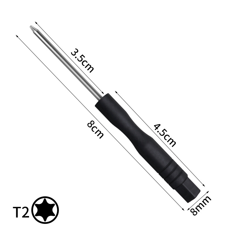 Black hex T2 (total length: 8.5CM)