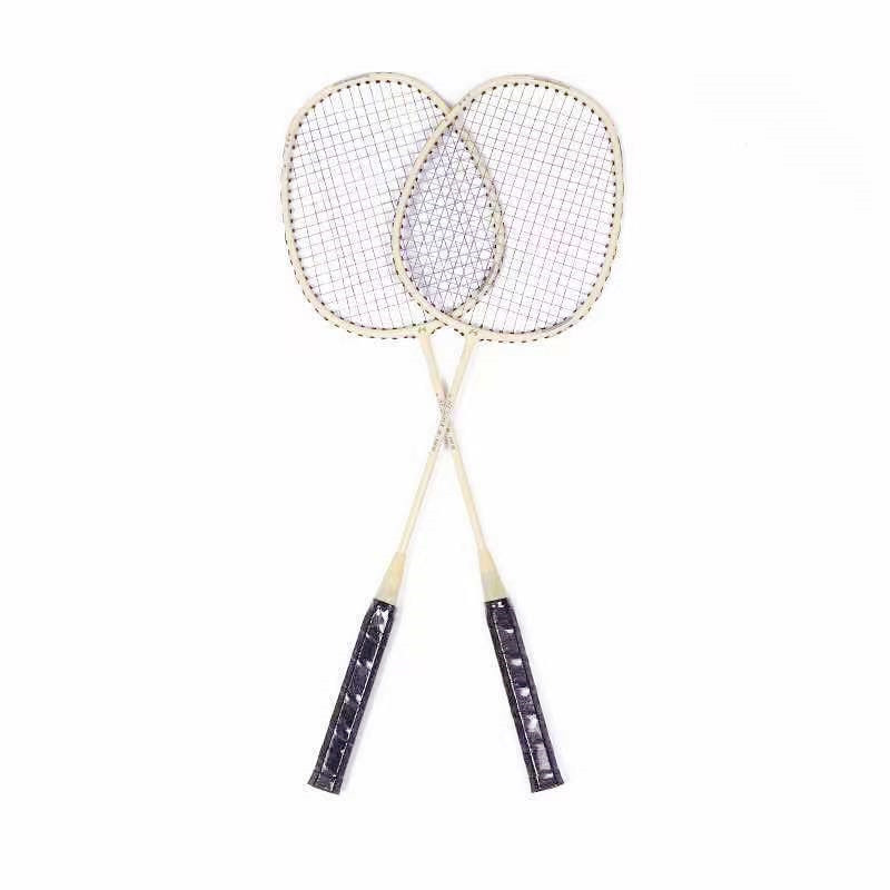High elastic badminton racket ultra light resistant double beat composite glass fiber racket combination set factory direct supply
