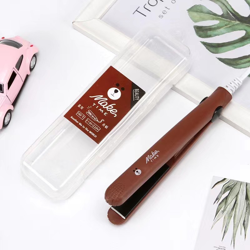 Electric splint curling iron hair straightener small mini electric curling rod small sealer