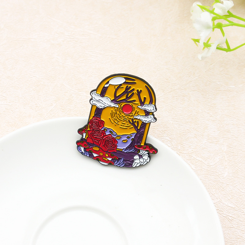 Fashion Cartoon Badge Collection Ribbon Animal Letters Ukraine Flag Combination Alloy Brooch