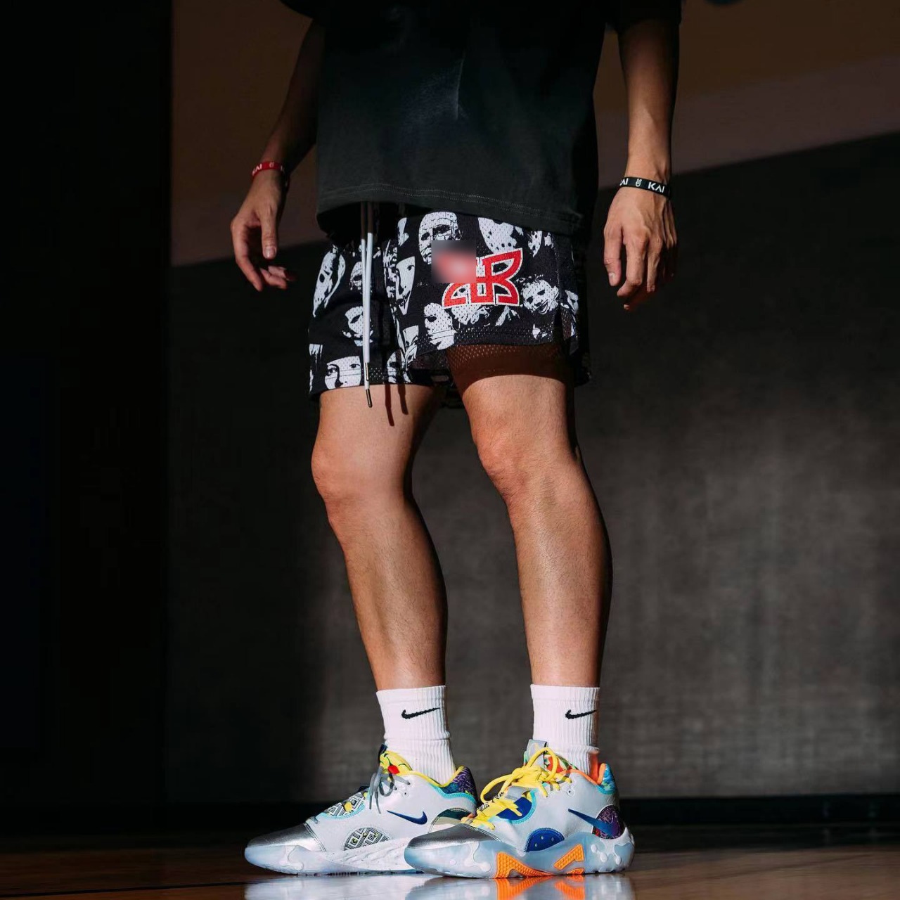 American Basketball Pants Movie Characters Shorts Men's and Women's Summer Trendy Casual Outdoor Four-point Knee Quick-drying Mesh Pants