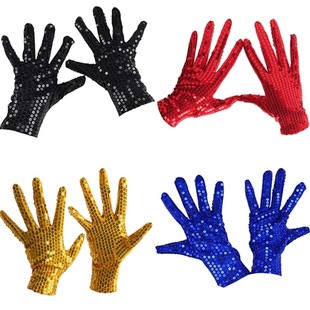 European and American performance sequins gloves adult dance stage night dance gloves Michael Jackson gloves stage