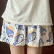 Japanese Casual Cartoon Cow Small New Simple Cute Pajama Pants Dormitory Wide Leg Shorts Soft and Comfortable Pajamas