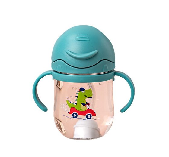 Baby drinking cup straw Cup children's kettle baby water Cup maternal and child supplies drinking cup drinking cup 300ml