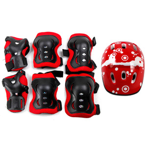 Zhe Jia Children's Helmet Protective Set Skates Roller Skating Balance Scooter 7-Piece Set Cross-Border Generation