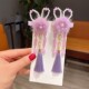 Beaded rabbit ears purple-1 pair