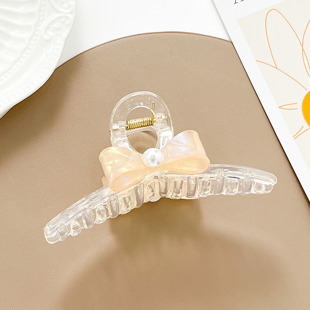 Fermaglio trasparente per capelli Fermaglio carino Grande fermaglio a farfalla Fermaglio a squalo Perla Accessori per capelli Copricapo all'ingrosso_voghion.com