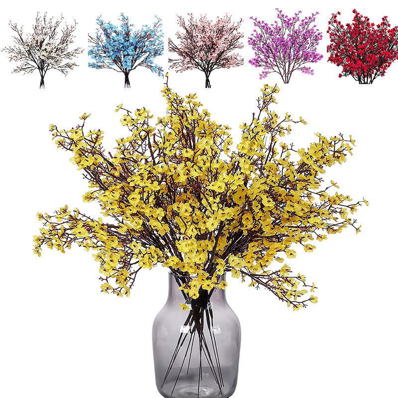 Amazon Cross Border Artificial Flower Gypsophila Silk Flower Dried Flower Wedding Restaurant Decoration Office Party Wedding