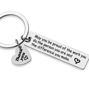 May you be Stainless Steel Keychain Engraving Thanksgiving Inspires Colleagues Teachers Holiday Gifts Amazon Hot Selling