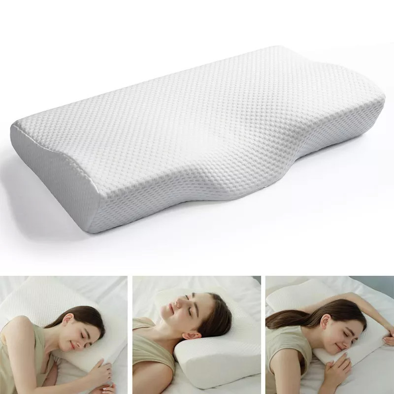 Cross-border Sleep Aid Memory Pillow Butterfly Pillow Hotel Homestay Home Memory Foam Pillow Care Cervical Pillow
