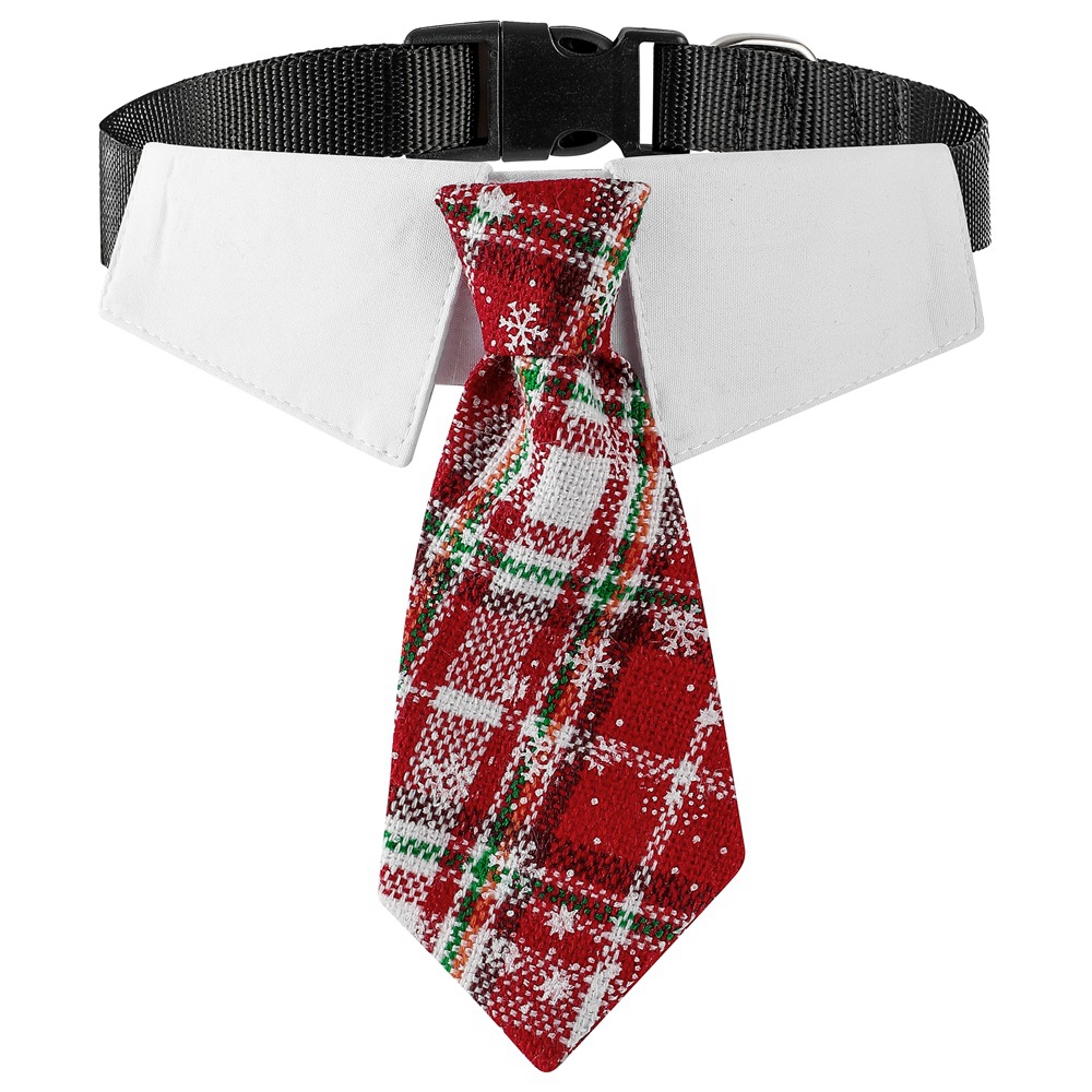 Tanpopo Christmas Pet Collar Tie Pet Clothing Pet Accessories Small Medium and Large Dog Tie