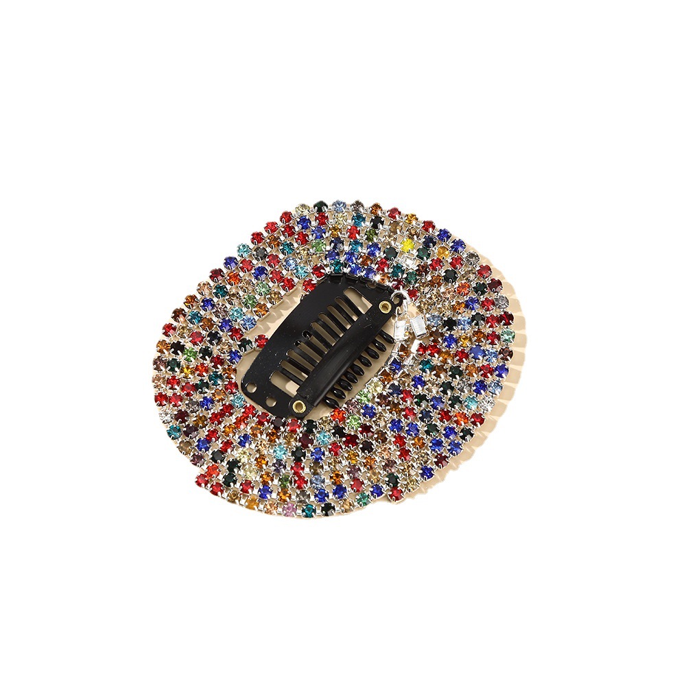 Foreign trade wholesale flash diamond tassel hair clip European and American fashion hair chain headdress hair card ponytail Diamond Girl hair knitting device