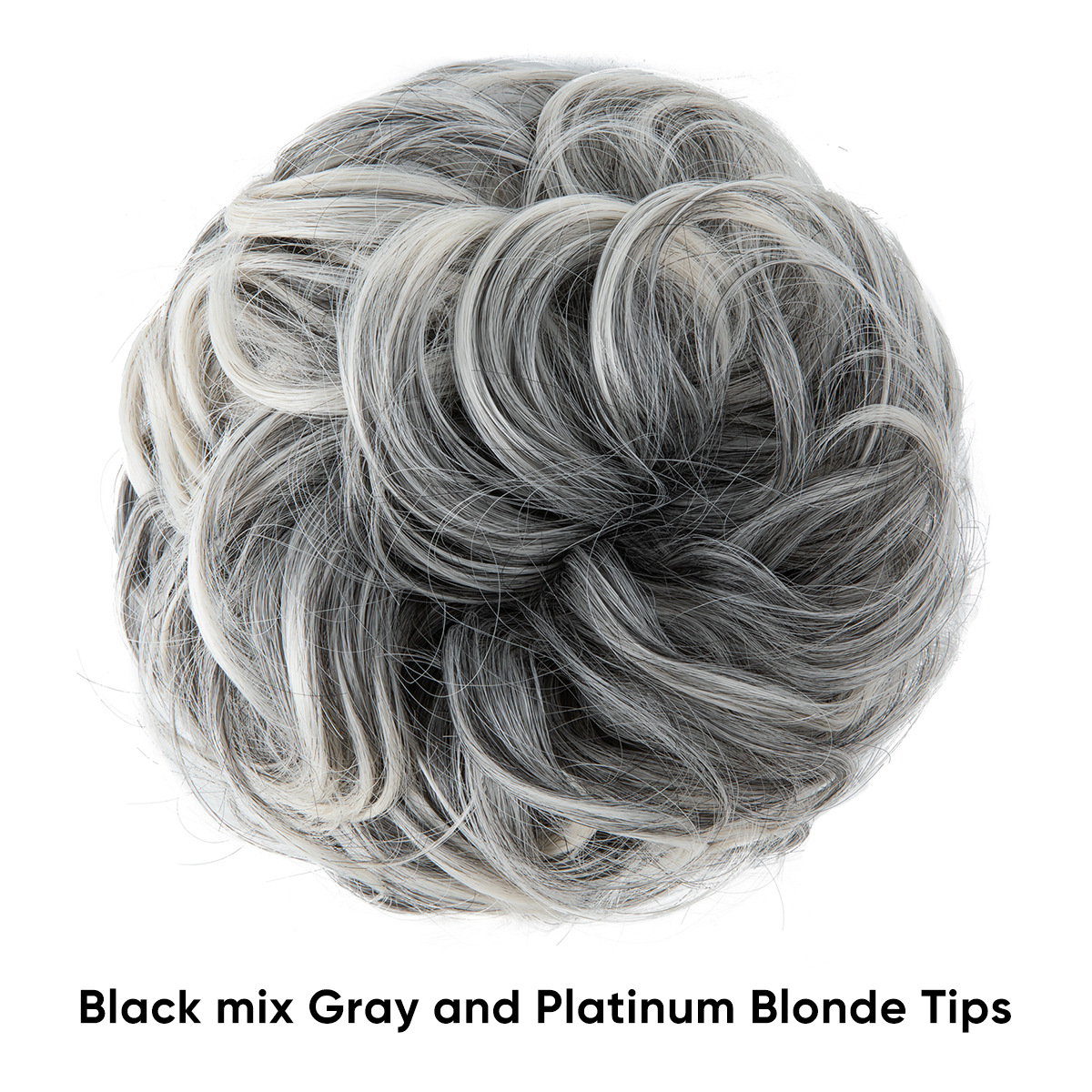 Foreign trade Amazon European and American wig female flower bud ball head chemical fiber invisible fluffy natural long beard wig hair ring