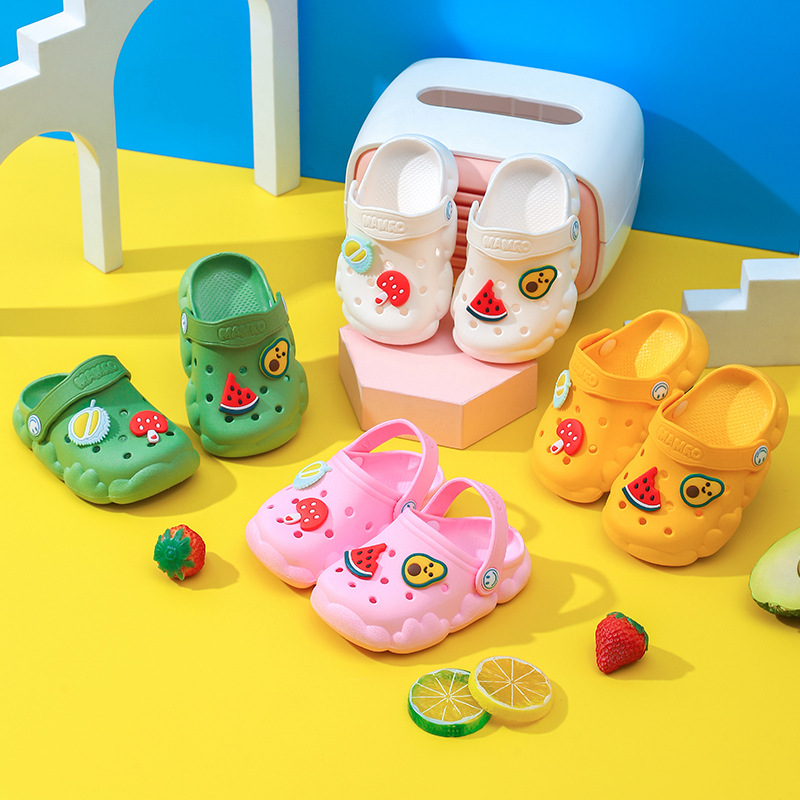 Children's Cave Shoes Cute Baby Non-slip Soft Bottom Boys Cartoon Girls Home Wholesale Indoor Baotou Summer Slippers