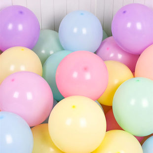 Thickened macaroon color balloon wedding ceremony balloon decoration scene layout children's 100 birthday party