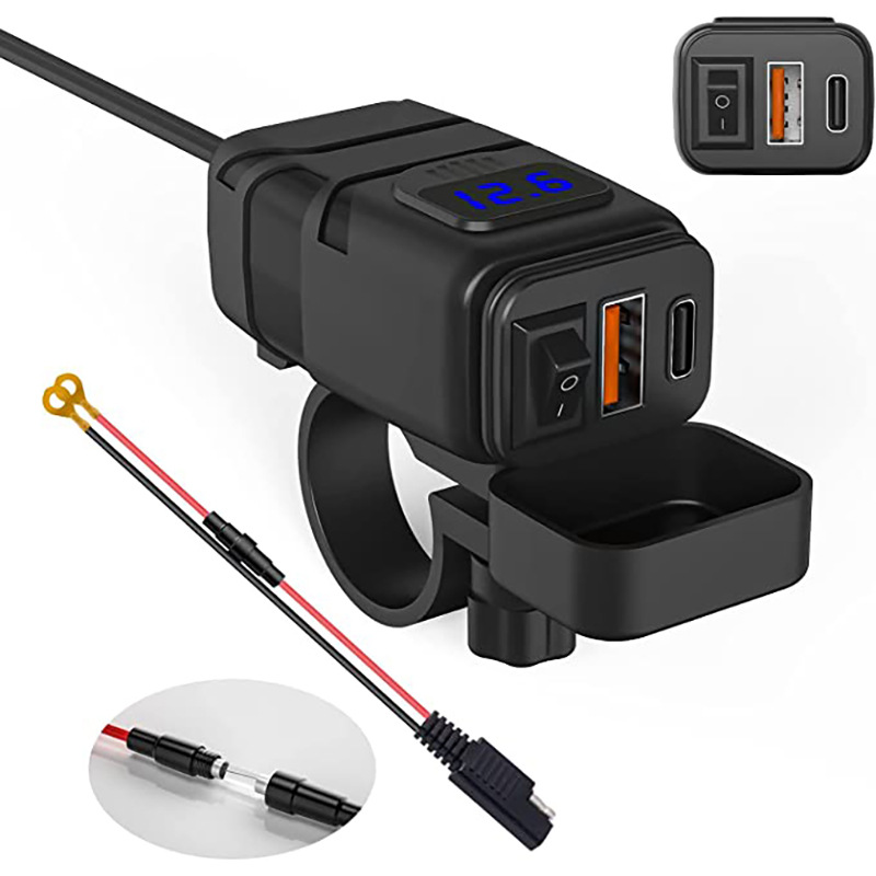 Cross-border hot-selling modified car charger pd QC3.0 fast charging TPYE-C mobile phone car charger wholesale