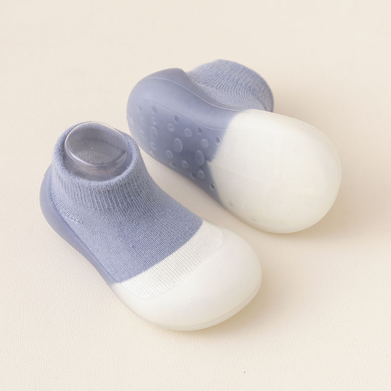 22 Autumn Children's Floor Socks Big Baotou Baby Toddler Shoes Socks Men's Treasure Women's Non-slip Soft Rubber Sole Shoes