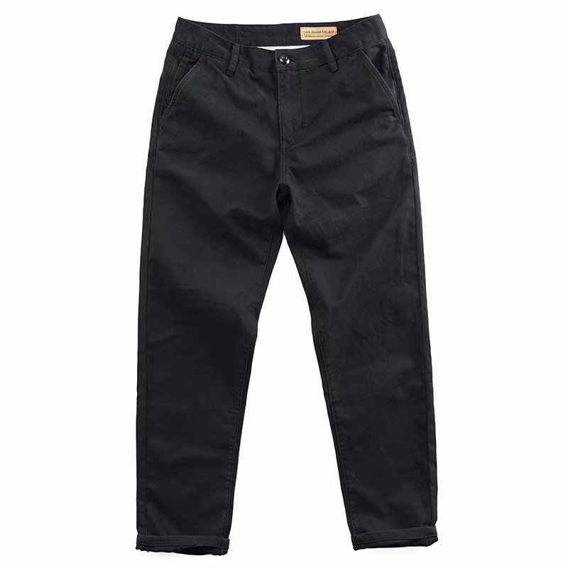 Casual Pants Men's Japanese New Style Loose Small Straight Tooling Pants Fashion Trendy Spring and Summer Simple Labor Protection Pants